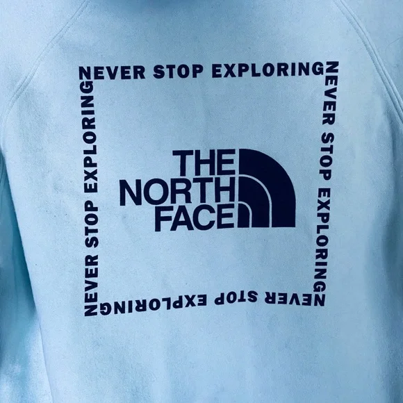The North Face Light Blue Hoodie - Picture 4 of 9